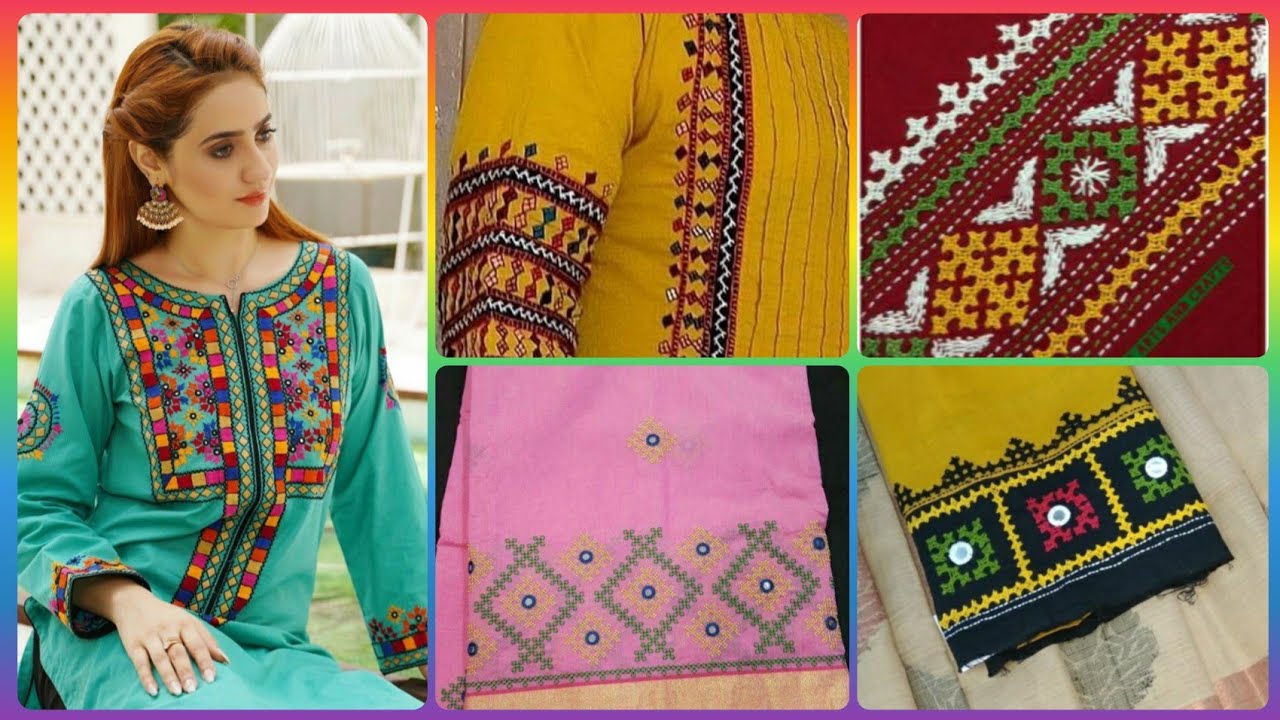KUTCH#SINDHI#GUJRATI DESIGN | Embroidery designs fashion, Kutch work designs,  Kurti embroidery design